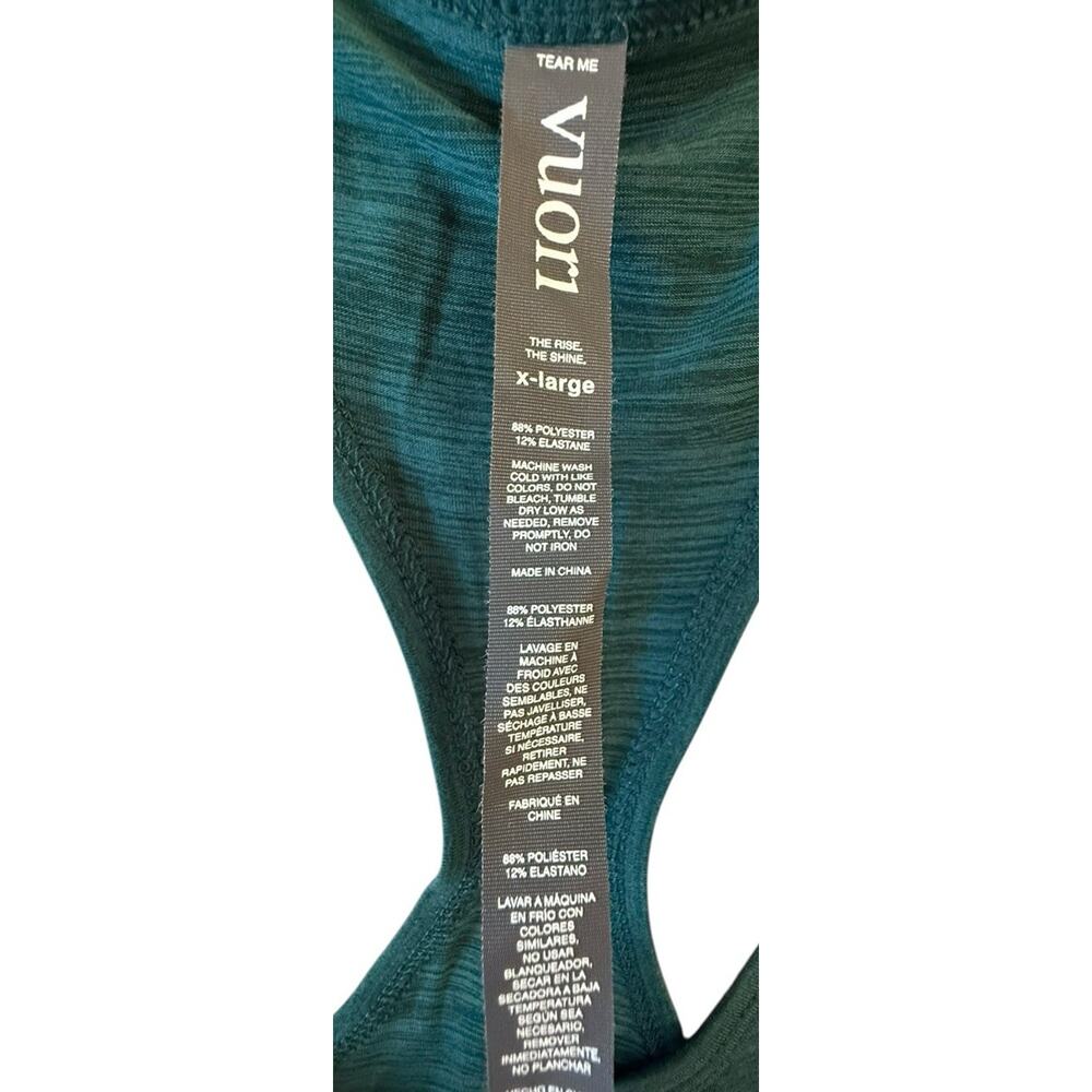 Vuori Lux Sleeveless Jumpsuit Jade Green Heather Racerback Adjustable Waist XL - Picture 12 of 12